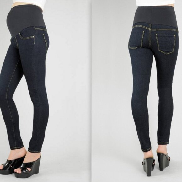 James Jeans Women Maternity Over Belly Skinny Jeans China Doll NWT - Picture 1 of 4